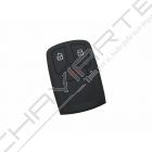 Capa silicone Audi, três botões Smart Key proximidade, negra