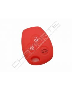 Capa silicone Renault, três botões, vermelho