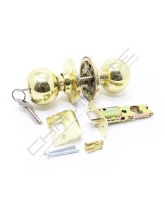 Puxador de bola Tesa 290060, com patilha e chave, dourado