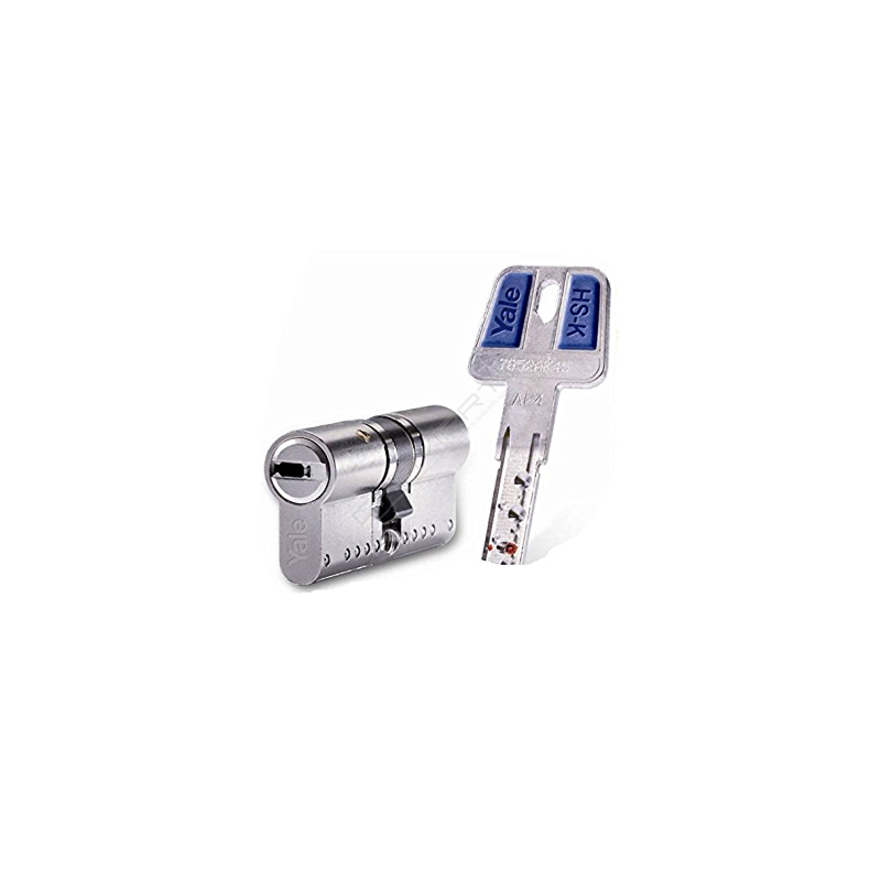 Cilindro Yale HSK 35x35mm niquelado