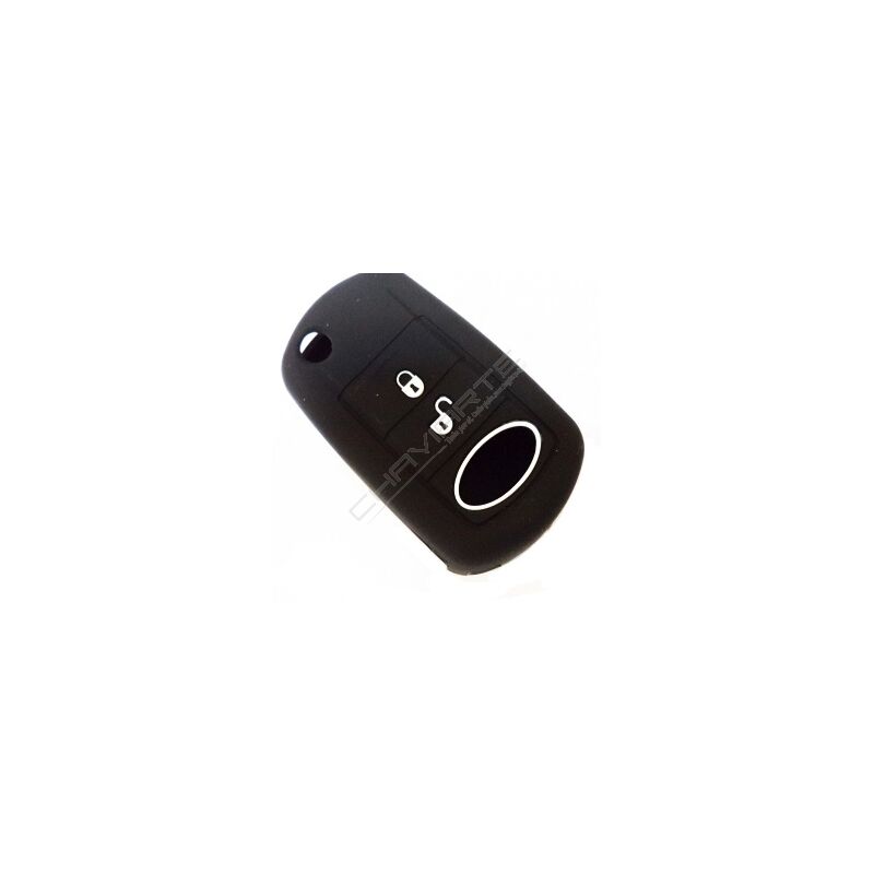 Capa silicone Land Rover, três botões, negra
