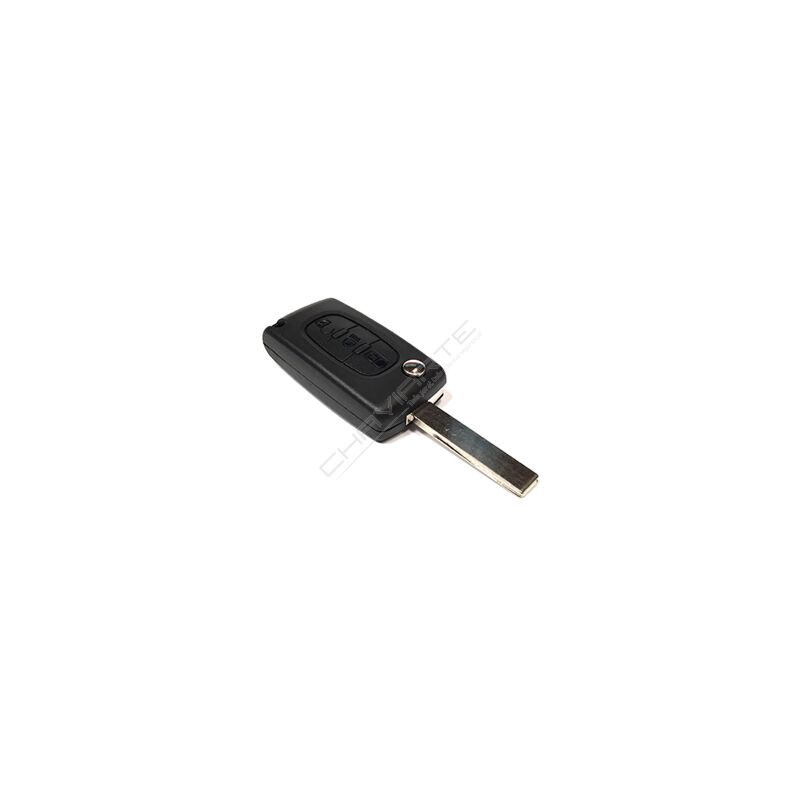 Caixa Para Comando Peugeot Flip 3 Botões (Luz) Pilha na Carcaça