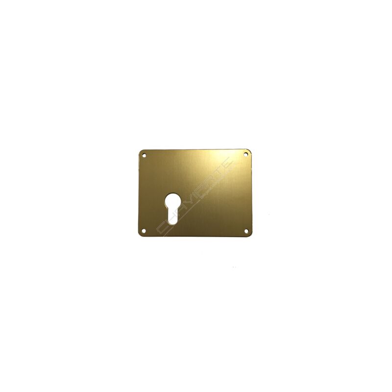 Espelho retangular Mottura interior, para cilindro de perfil europeu, porta esquerda, em bronze