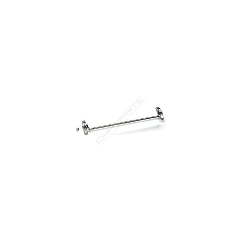 Barra antipânico Tesa 1910 de sobrepor, com 1 ponto de fecho/trinco lateral, em inox satinado