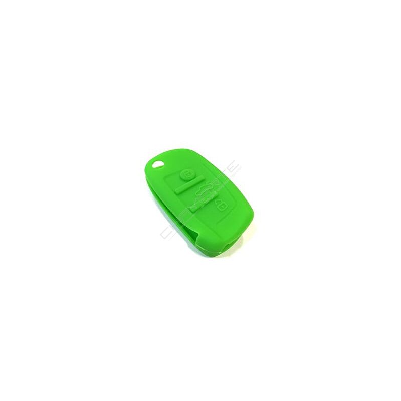 Capa silicone Audi, três botões, verde