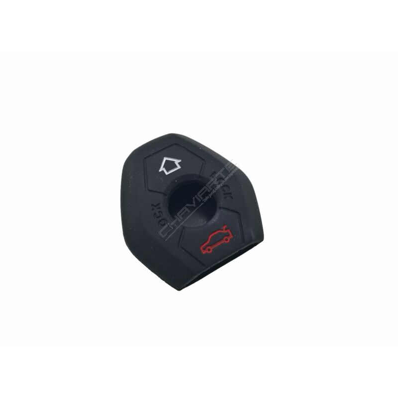 Capa silicone BMW, três botões, negra