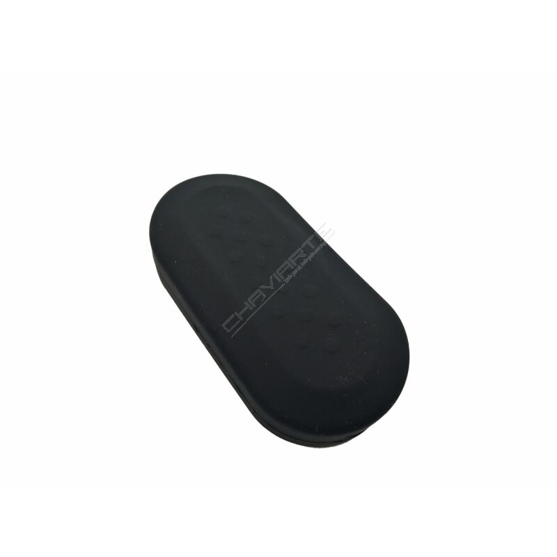 Capa silicone Fiat, flip três botões, negra