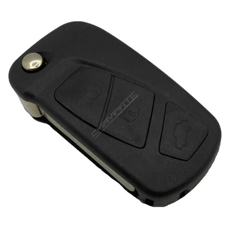 Caixa Para Comando Ford Flip 3 Botões Pilha Lateral