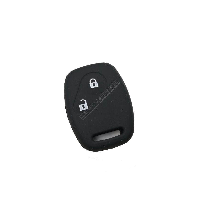Capa silicone Honda, dois botões, negro