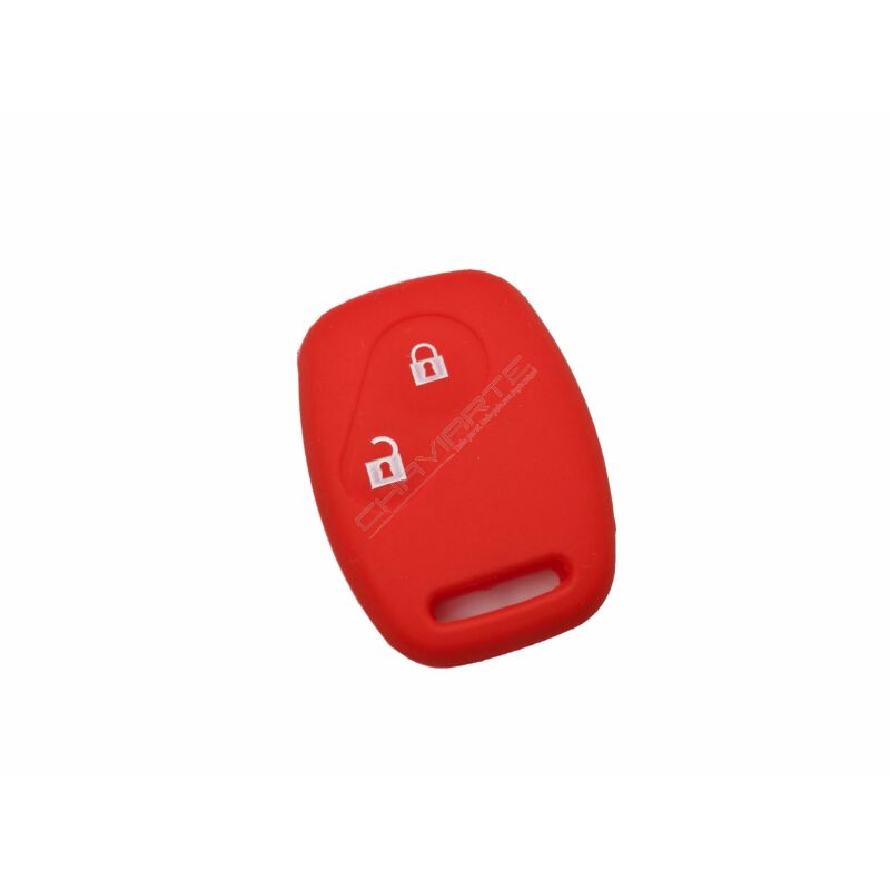 Capa silicone Honda, dois botões, vermelho