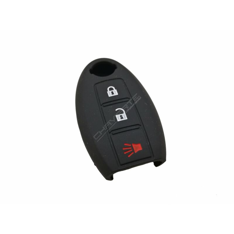 Capa Silicone Nissan três Botões Negra