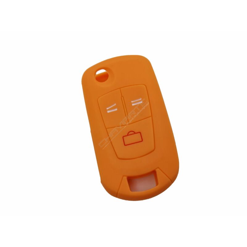 Capa silicone Opel, flip três botões, laranja
