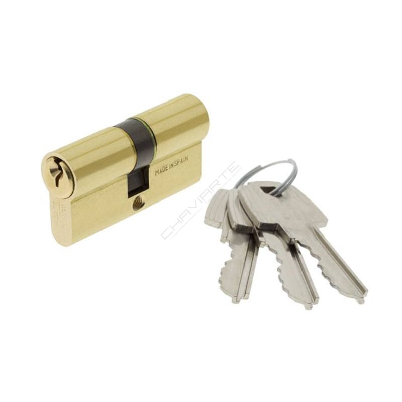 Cilindro Tesa TE5 30x45mm latonado