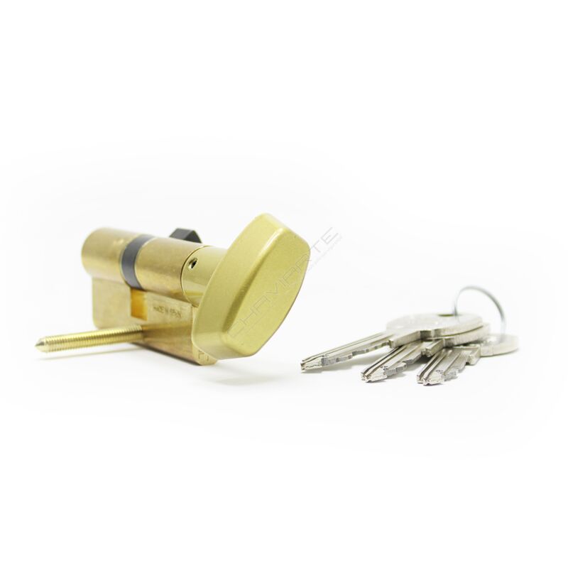 Cilindro Tesa TK6 de botão 30Bx30mm latonado