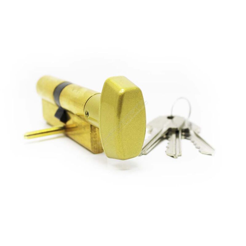 Cilindro Tesa TE5 35x35mm latonado com botão