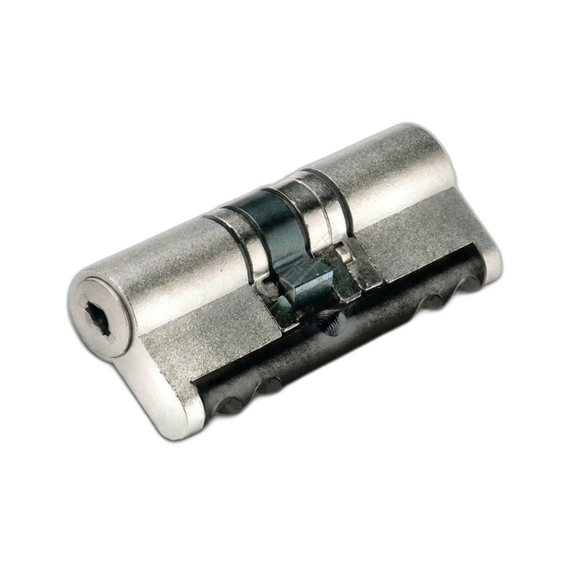Cilindro de segurança Dierre D-UP niquelado com anti-bumping e ANTI-DRILL