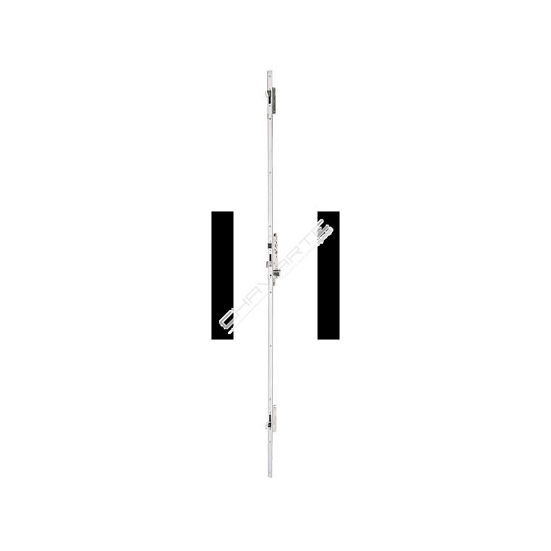 Fechadura multiponto 3 pontos TESA 4230P, chapa plana, entrada 35mm, inox