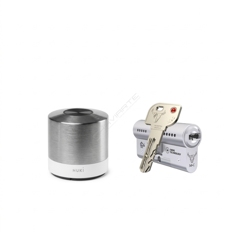 Fechadura inteligente Nuki Smart Lock Ultra com Wi‑Fi integrado e design em aço inoxidável - Imagem 2