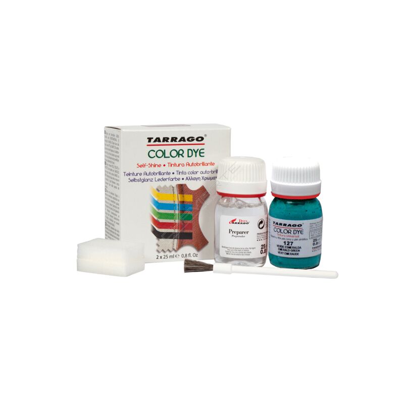 Tinta universal + preparador Tarrago Color-Dye 25ML com esponja cores metalizadas