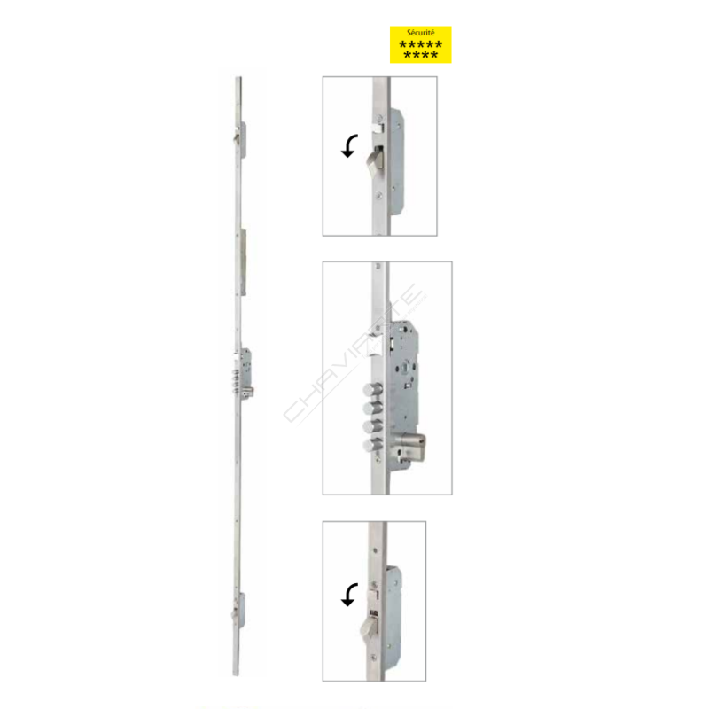 Fechadura Tesa 3 pontos Motorizada TMB3566LE