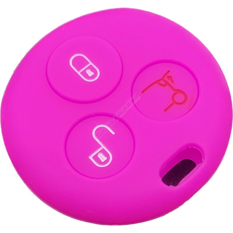Capa silicone Smart, três botões (antiga), rosa