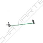 Barra antipânico Tesa 1910 de sobrepor, com 1 ponto de fecho/trinco lateral, em verde, com microswitch