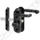 Puxador + ferrolho Arregui Duplex 72 mm com cilindro