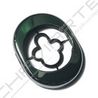 Espelho oval AF exterior, cromado brilhante, 50 mm