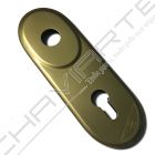 Espelho comprido Mottura interior, com entrada para canhão e puxador, em bronze