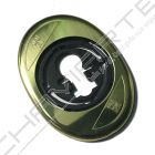 Espelho oval Mottura, para escudo de segurança de 50 mm, dourado