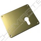 Espelho retangular Mottura interior, para cilindro de perfil europeu, porta direita, em bronze