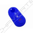 Capa silicone Alfa Romeo, três botões, azul