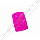 Capa silicone Audi, três botões Smart Key proximidade, rosa