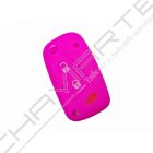 Capa silicone Fiat, flip três botões, rosa