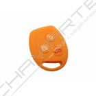 Capa silicone Ford, três botões, laranja