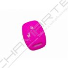 Capa silicone Honda, dois botões, rosa