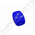 Capa silicone Honda, três botões, azul