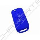 Capa silicone Mercedes, dois botões, azul