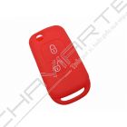 Capa silicone Mercedes, dois botões, vermelho