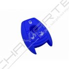 Capa silicone Mercedes, três botões, azul