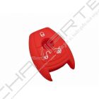 Capa silicone Mercedes, três botões, vermelho