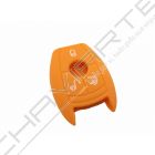 Capa silicone Mercedes, três botões, laranja