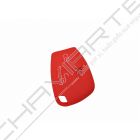 Capa silicone Mercedes, três botões, Smartkey (antiga), vermelho