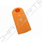 Capa silicone Mazda, dois botões, laranja