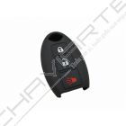 Capa Silicone Nissan três Botões Negra