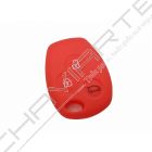 Capa silicone Renault, três botões, vermelho