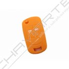Capa silicone Opel, flip dois botões, laranja