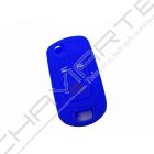 Capa silicone Opel, flip três botões, azul