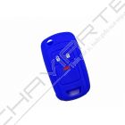 Capa silicone Opel, flip três botões, azul