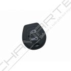 Capa silicone Volkswagen, dois botões, negra